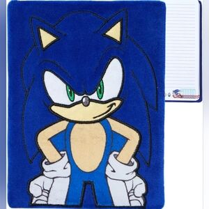Brand New ! Sonic The Hedgehog Plush Journal, 120 Page Journal Note -NWT